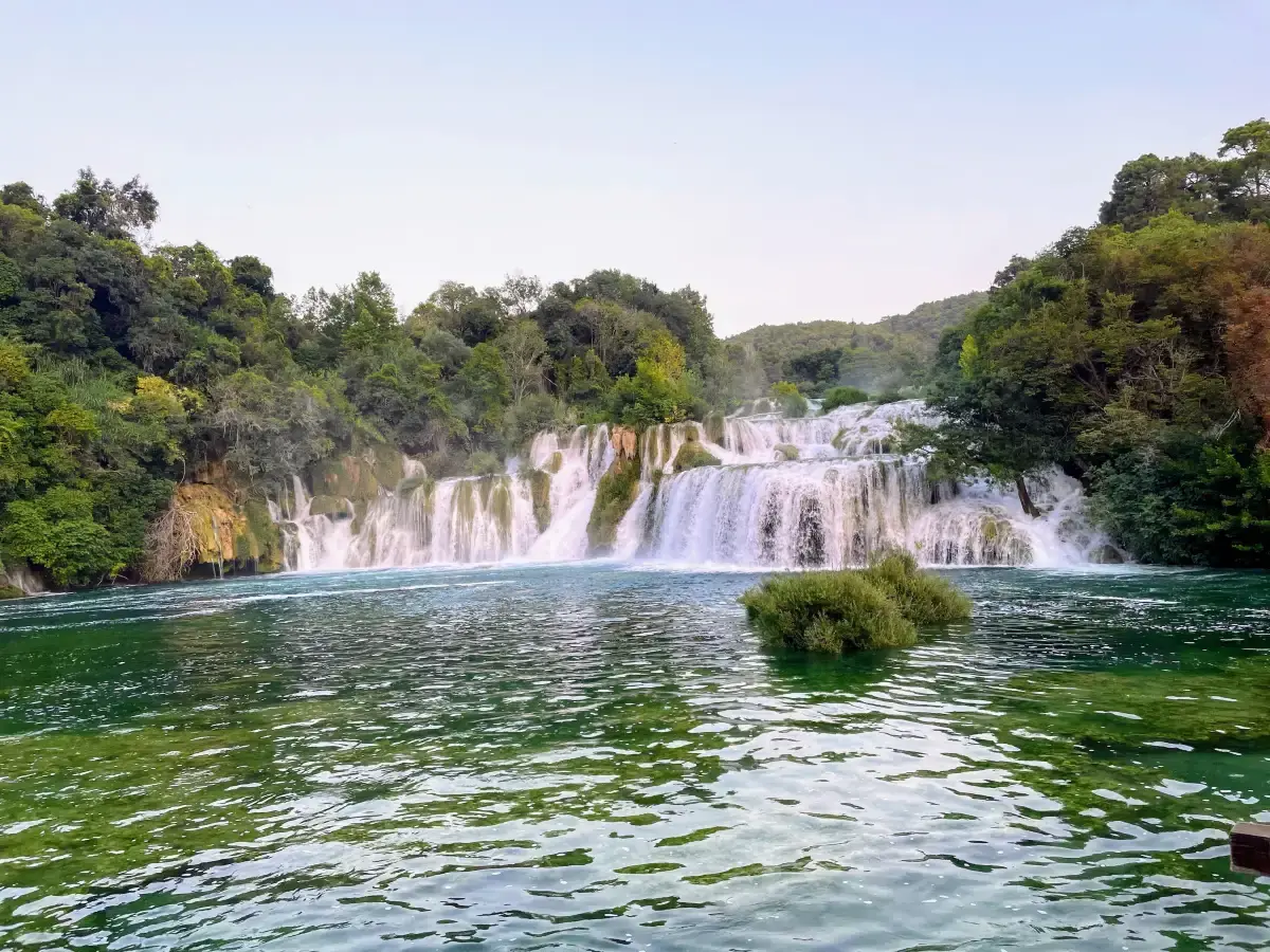 View on the Skradinski Buk waterfall in the Krka National Park